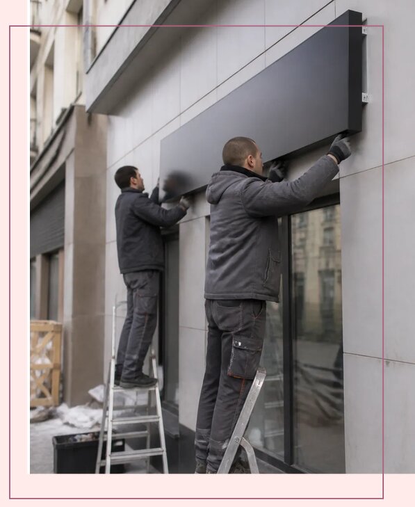 Изготовление и монтаж вывесок на здание под ключ в Чусовой
