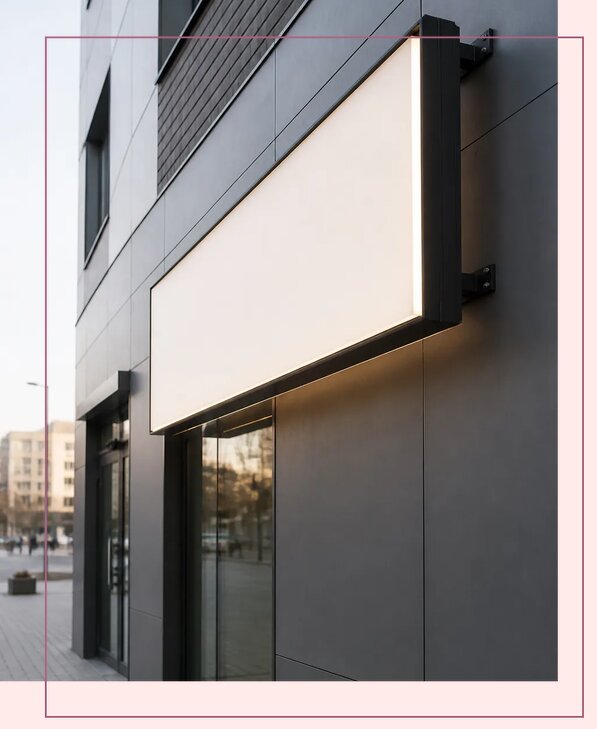 Фасадная рекламная конструкция в Чусовой от 19329 р. | Аванза-Чсв