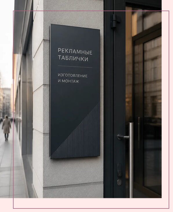 Рекламные таблички в Чусовой по цене от 4702 р. | Аванза-Чсв