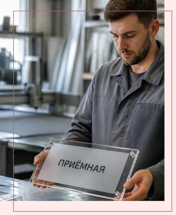 Таблички из оргстекла на заказ в Чусовой от 4075 р. | Аванза-Чсв